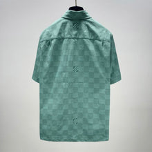 LOUIS VUITTON PRINTED SHORT-SLEEVED COTTON SHIRT - V054