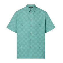 LOUIS VUITTON PRINTED SHORT-SLEEVED COTTON SHIRT - V054