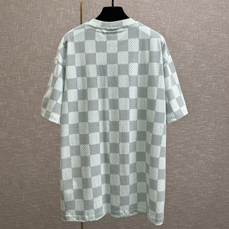 LOUIS VUITTON PRINTED SHORT-SLEEVED COTTON T-SHIRT - V002