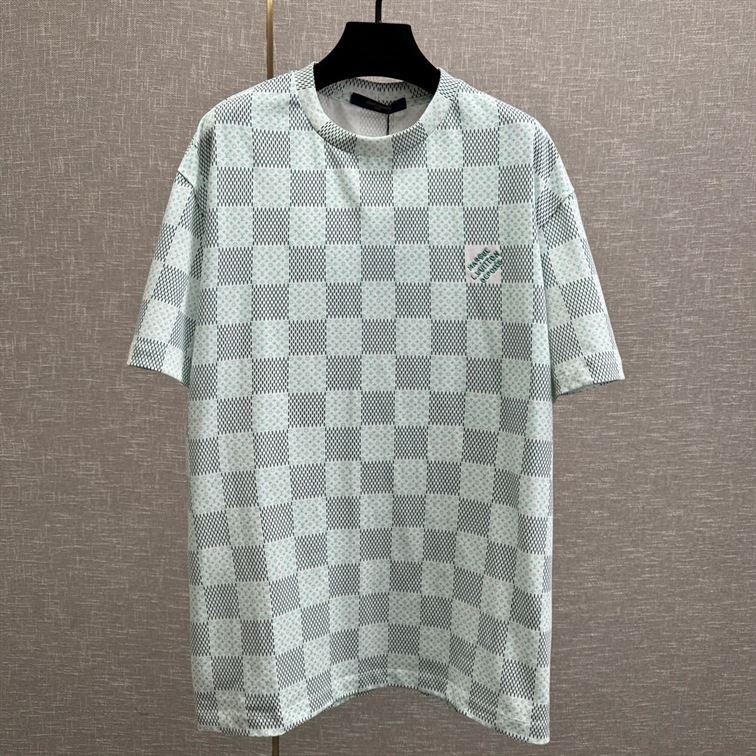 LOUIS VUITTON PRINTED SHORT-SLEEVED COTTON T-SHIRT - V002