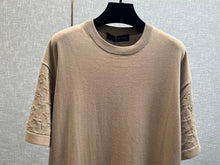 LOUIS VUITTON SHORT-SLEEVED COTTON CREWNECK BEIGE - V018