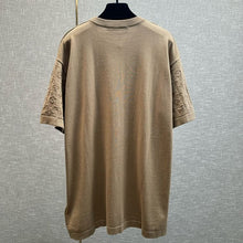 LOUIS VUITTON SHORT-SLEEVED COTTON CREWNECK BEIGE - V018