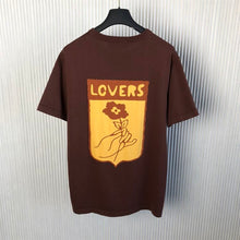 LOUIS VUITTON SHORT-SLEEVED COTTON INTARSIA CREWNECK - V062