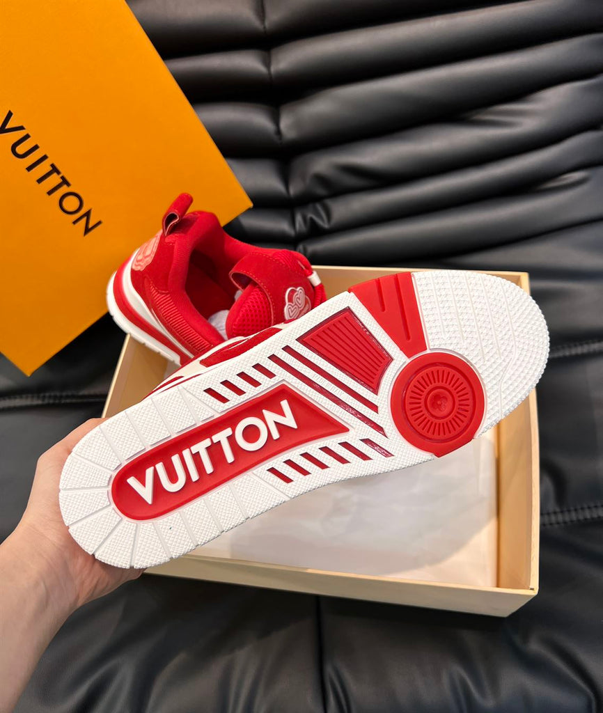 LOUIS VUITTON SKATE SNEAKER RED WHITE - L087