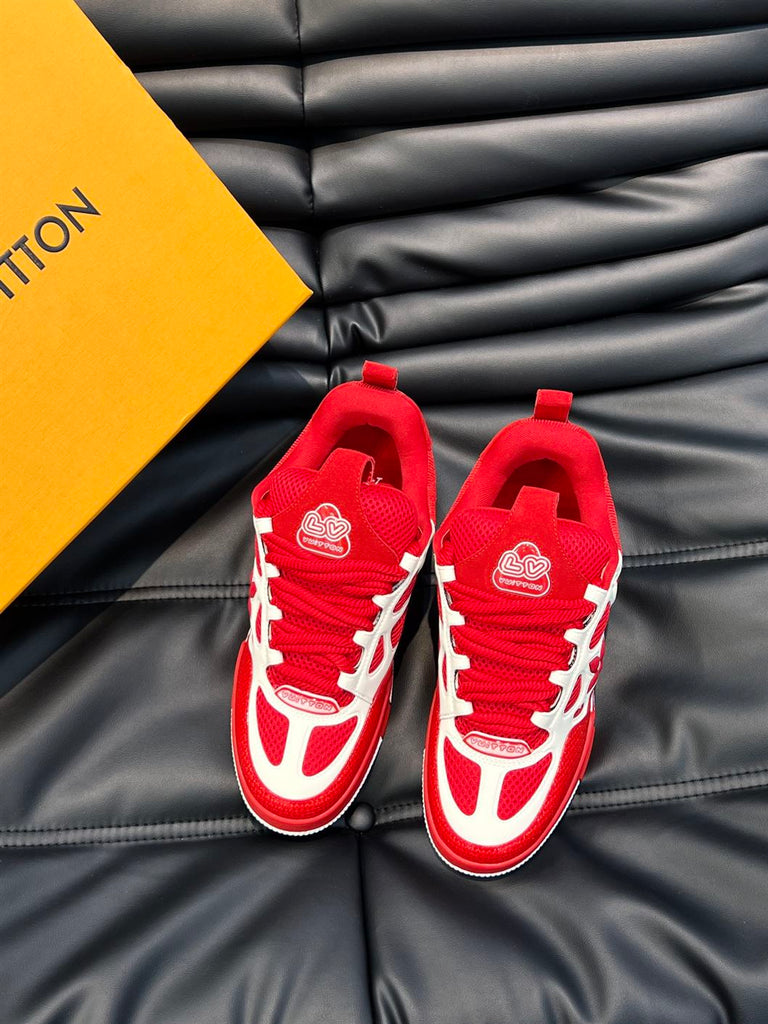 LOUIS VUITTON SKATE SNEAKER RED WHITE - L087