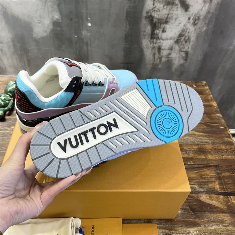 LOUIS VUITTON SNEAKER LV TRAINER BLUE - L066