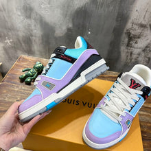 LOUIS VUITTON SNEAKER LV TRAINER BLUE - L066