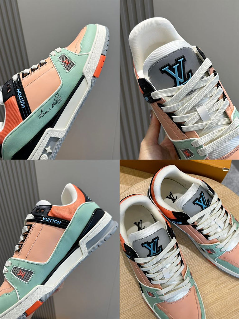 LOUIS VUITTON SNEAKER LV TRAINER ORANGE - L065