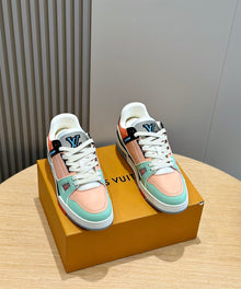 LOUIS VUITTON SNEAKER LV TRAINER ORANGE - L065