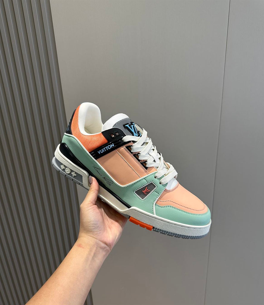 LOUIS VUITTON SNEAKER LV TRAINER ORANGE - L065