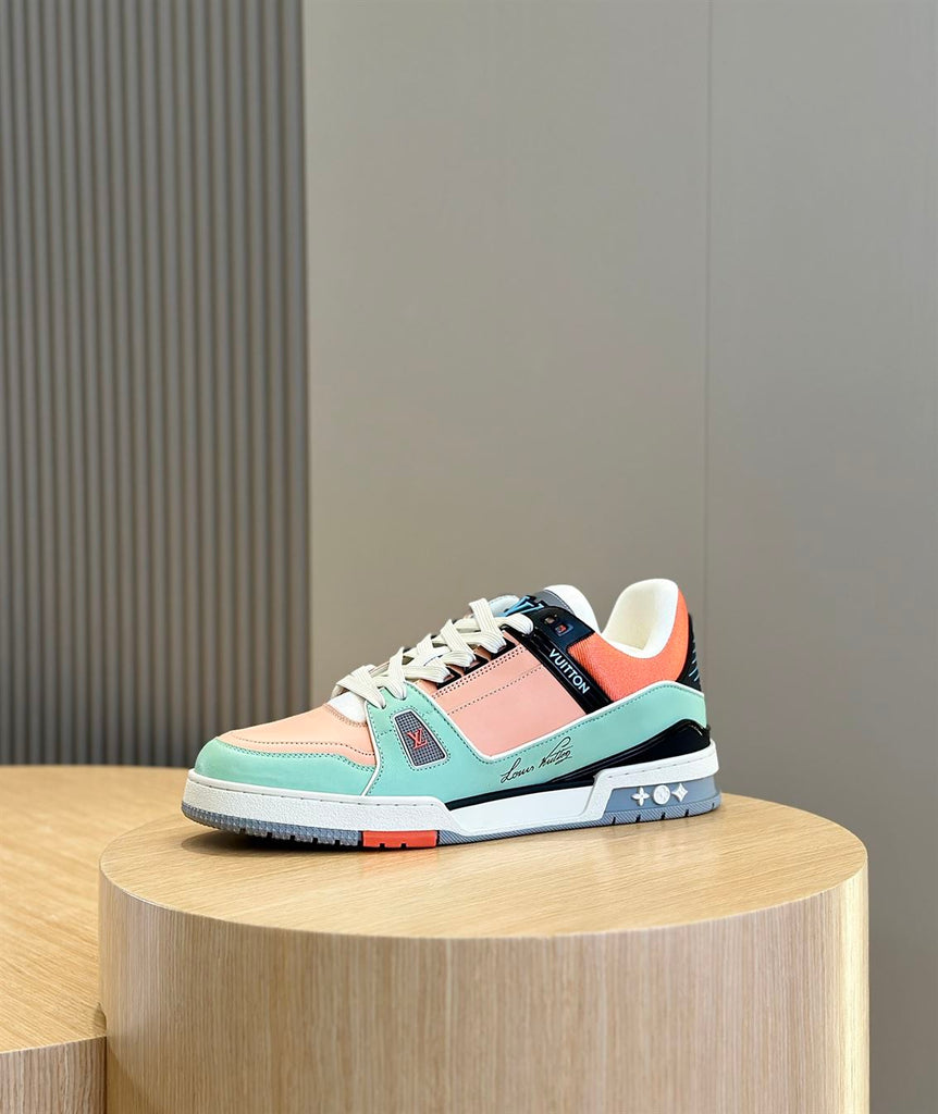 LOUIS VUITTON SNEAKER LV TRAINER ORANGE - L065