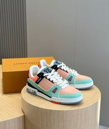 LOUIS VUITTON SNEAKER LV TRAINER ORANGE - L065