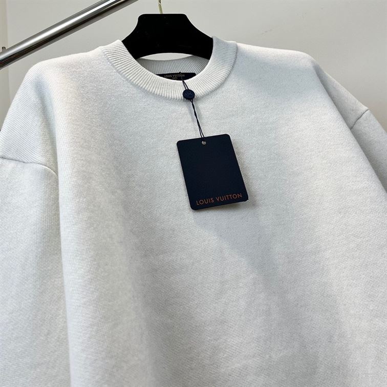 LOUIS VUITTON SWEATER WHITE BLACK - J051