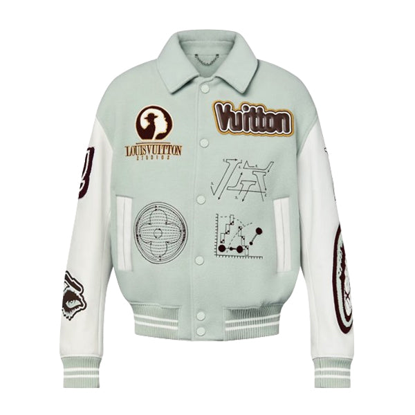 LOUIS VUITTON VARSITY LEATHER BLOUSON - CC016