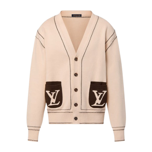 LOUIS VUITTON WOOL MONOGRAM CARDIGAN - J049