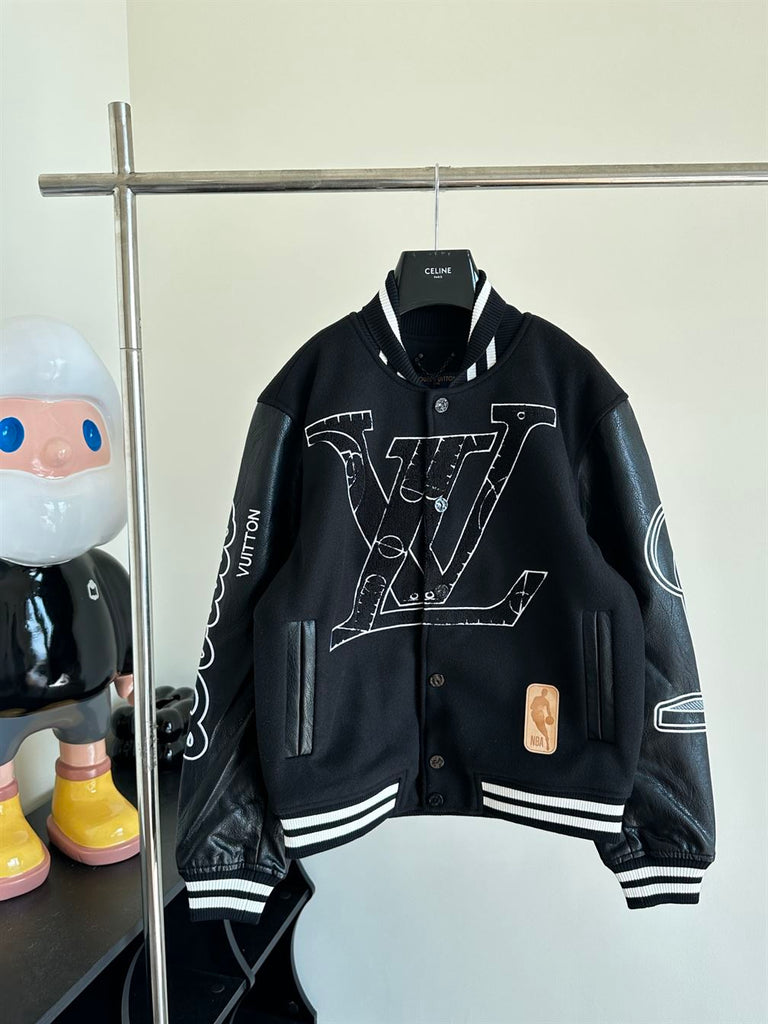 LOUIS VUITTON X NBA LEATHER BASKETBALL JACKET - CC013