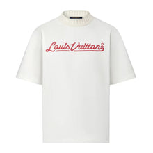 LOUIS VUITTON X NIGO EMBROIDERED MOCKNECK T-SHIRT WHITE - V078