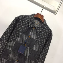 LOUIS VUITTON X NIGO GIANT DAMIER WAVES DENIM JACKET - CC014