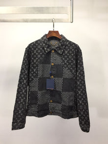 LOUIS VUITTON X NIGO GIANT DAMIER WAVES DENIM JACKET - CC014