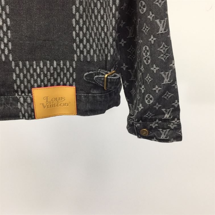 LOUIS VUITTON X NIGO GIANT DAMIER WAVES DENIM JACKET - CC014