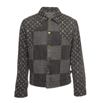 LOUIS VUITTON X NIGO GIANT DAMIER WAVES DENIM JACKET - CC014