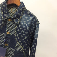 LOUIS VUITTON X NIGO GIANT DAMIER WAVES DENIM JACKET - CC015