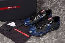 PRADA AMERICA'S CUP SNEAKERS BLACK BLUE - P005