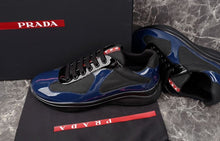 PRADA AMERICA'S CUP SNEAKERS BLACK BLUE - P005