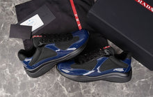 PRADA AMERICA'S CUP SNEAKERS BLACK BLUE - P005