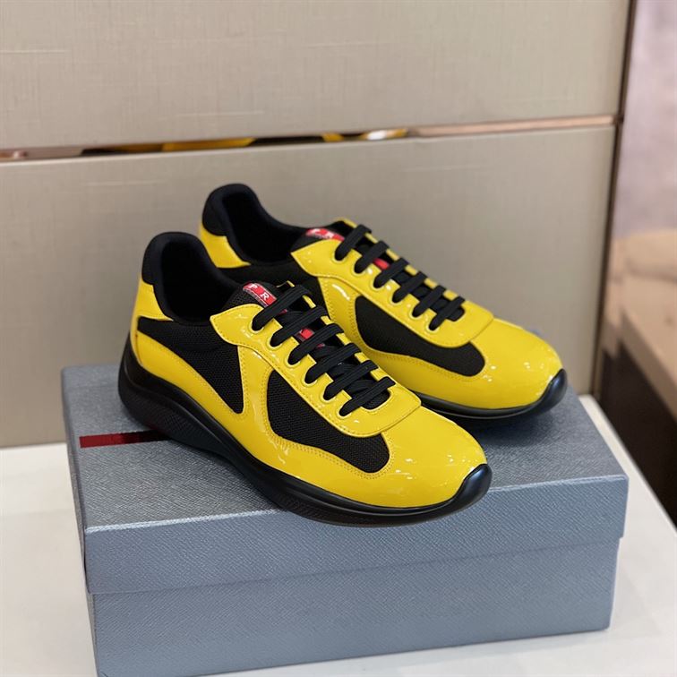 PRADA AMERICA'S CUP SNEAKERS BLACK YELLOW - P017