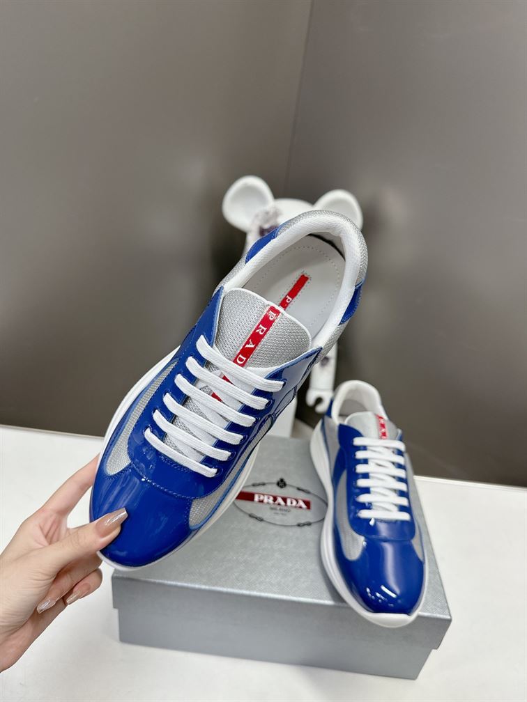 PRADA AMERICA'S CUP SNEAKERS BLUE SILVER - P008