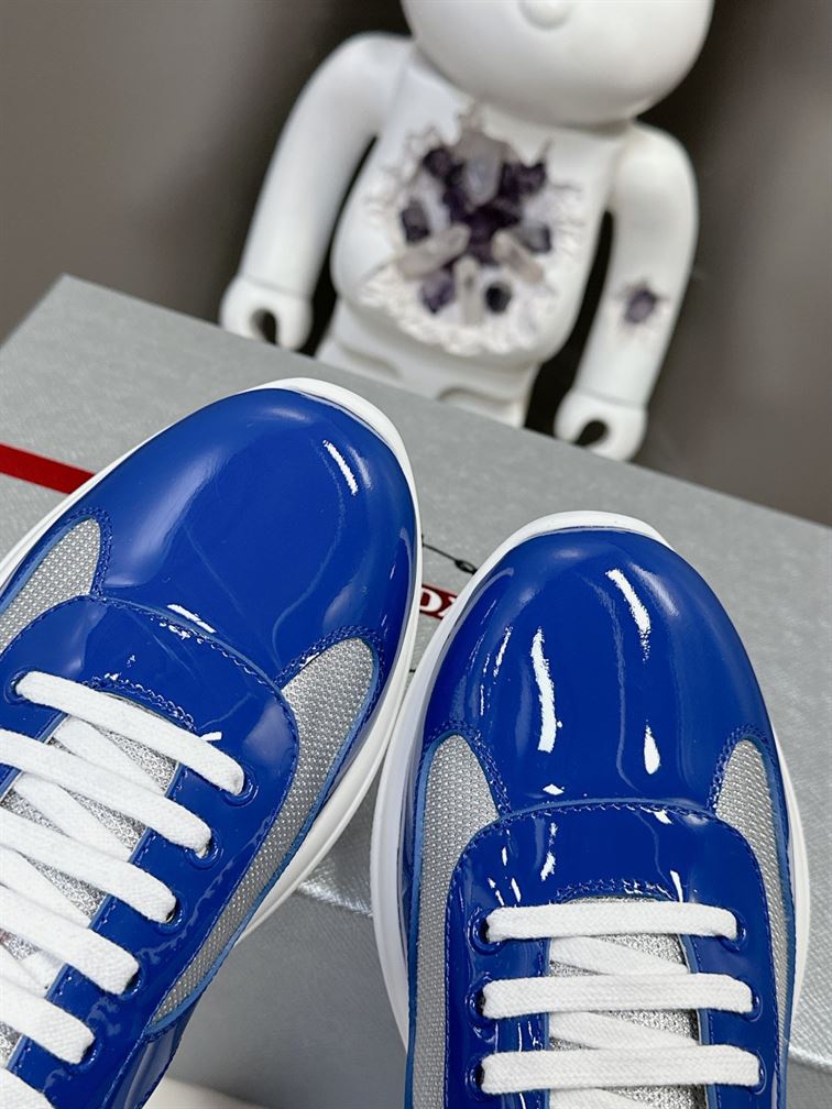 PRADA AMERICA'S CUP SNEAKERS BLUE SILVER - P008