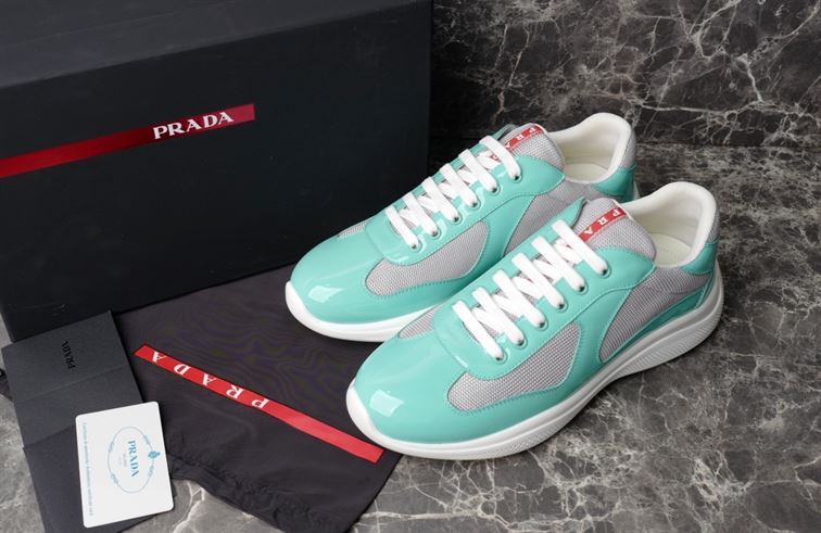 PRADA AMERICA'S CUP SNEAKERS JADE SILVER - P002