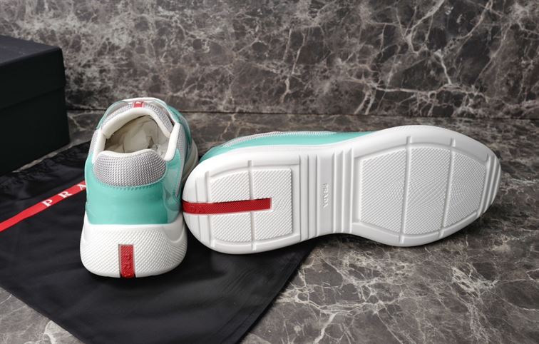 PRADA AMERICA'S CUP SNEAKERS JADE SILVER - P002