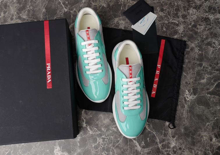 PRADA AMERICA'S CUP SNEAKERS JADE SILVER - P002