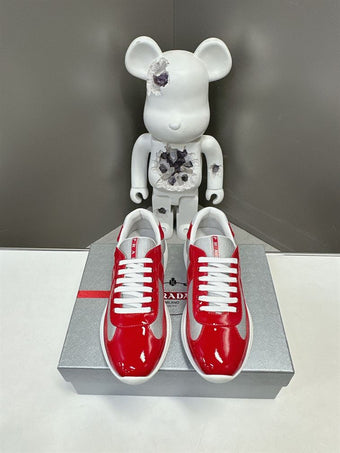 PRADA AMERICA'S CUP SNEAKERS RED SILVER - P003