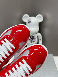 PRADA AMERICA'S CUP SNEAKERS RED SILVER - P003