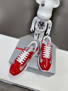 PRADA AMERICA'S CUP SNEAKERS RED SILVER - P003