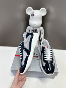 PRADA AMERICA'S CUP SNEAKERS ROYAL BLUE SILVER - P004