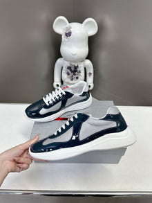 PRADA AMERICA'S CUP SNEAKERS ROYAL BLUE SILVER - P004