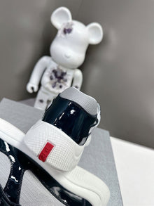 PRADA AMERICA'S CUP SNEAKERS ROYAL BLUE SILVER - P004