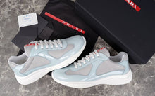 PRADA AMERICA'S CUP SNEAKERS SILVER CELESTE - P006