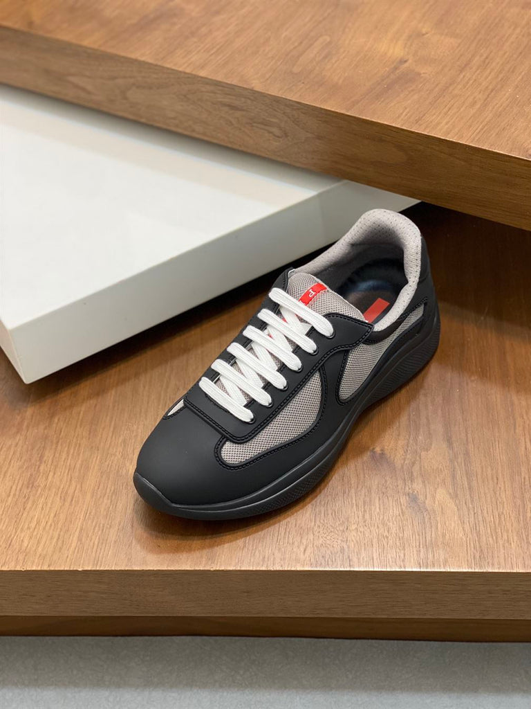 PRADA AMERICA'S CUP SOFT RUBBER AND BIKE FABRIC SNEAKERS - P023