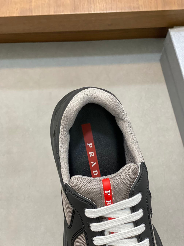 PRADA AMERICA'S CUP SOFT RUBBER AND BIKE FABRIC SNEAKERS - P023