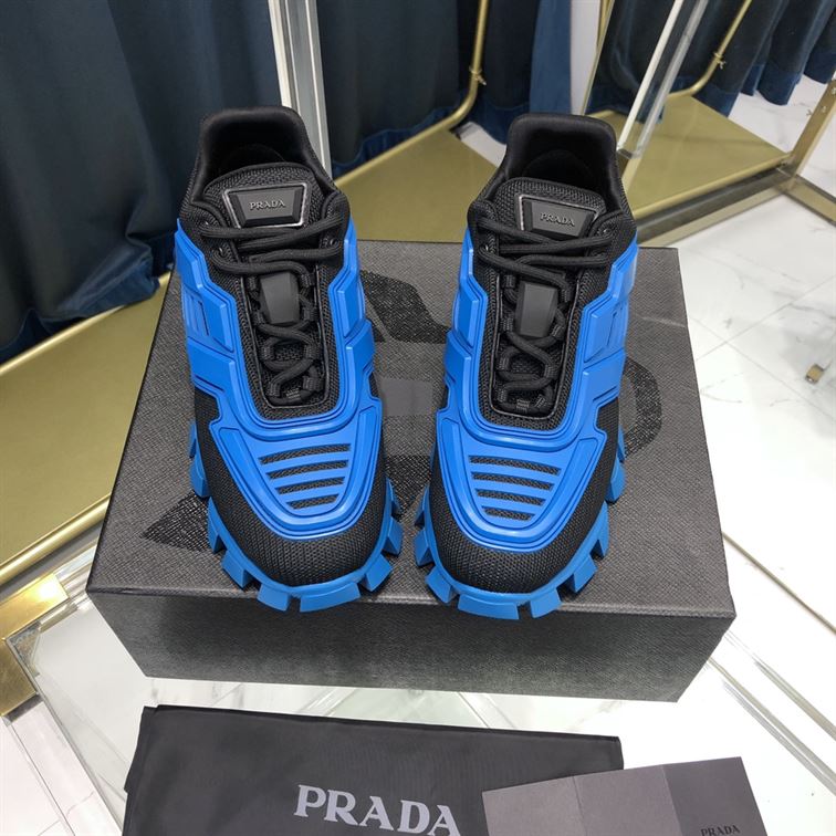 PRADA CLOUDBUST THUNDER SNEAKERS BLACK BLUE - P015