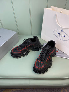 PRADA CLOUDBUST THUNDER SNEAKERS BLACK RED - P037