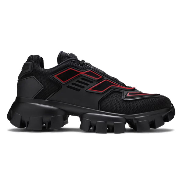 PRADA CLOUDBUST THUNDER SNEAKERS BLACK RED - P037