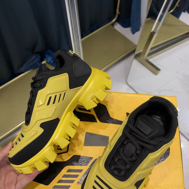 PRADA CLOUDBUST THUNDER SNEAKERS BLACK YELLOW - P011