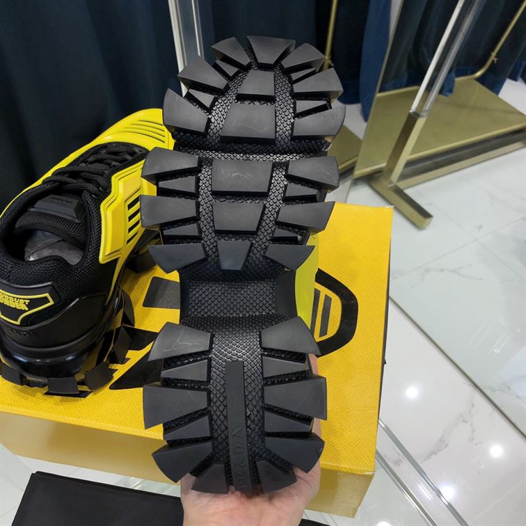 PRADA CLOUDBUST THUNDER SNEAKERS BLACK YELLOW - P012