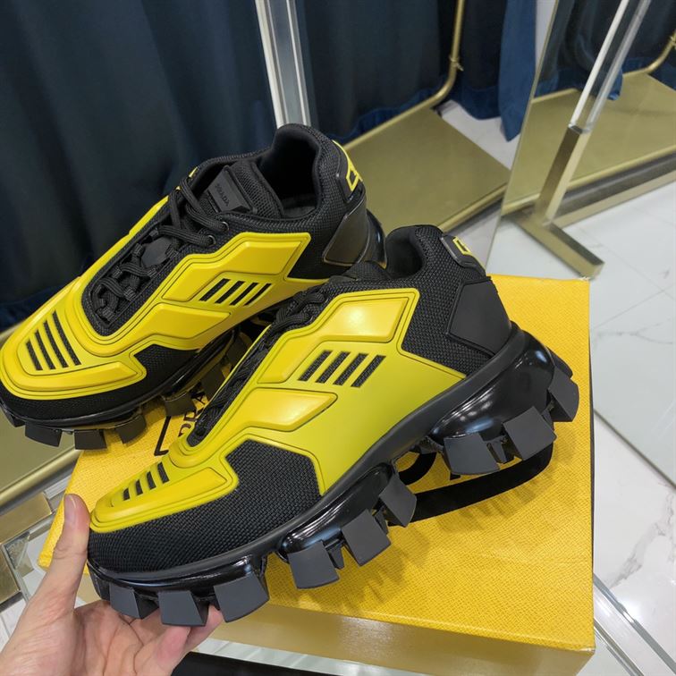 PRADA CLOUDBUST THUNDER SNEAKERS BLACK YELLOW - P012